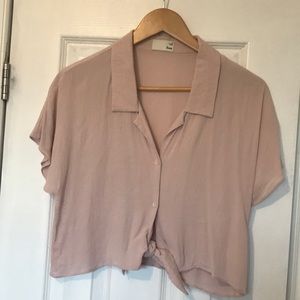 Wilfred Free Pink Tie-up Shirt